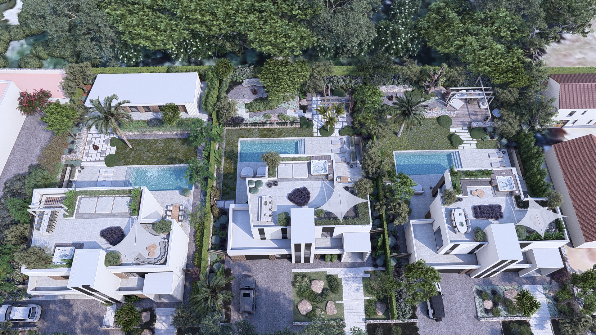 Parque Cala Martina — aerial view