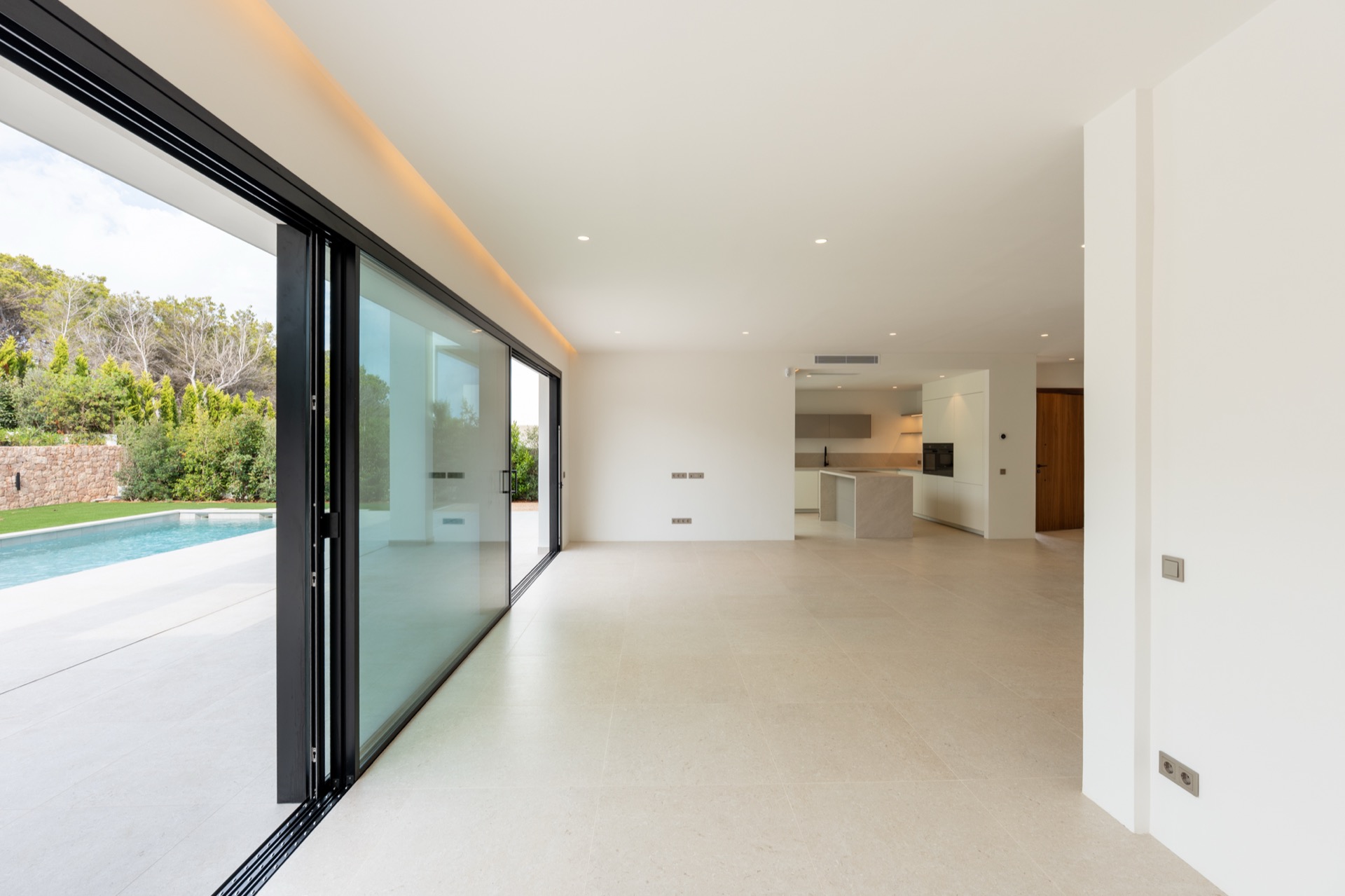 Living room — view through to pool terrace