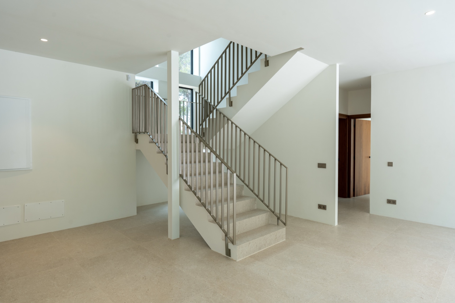 Living room and dining — stair detail