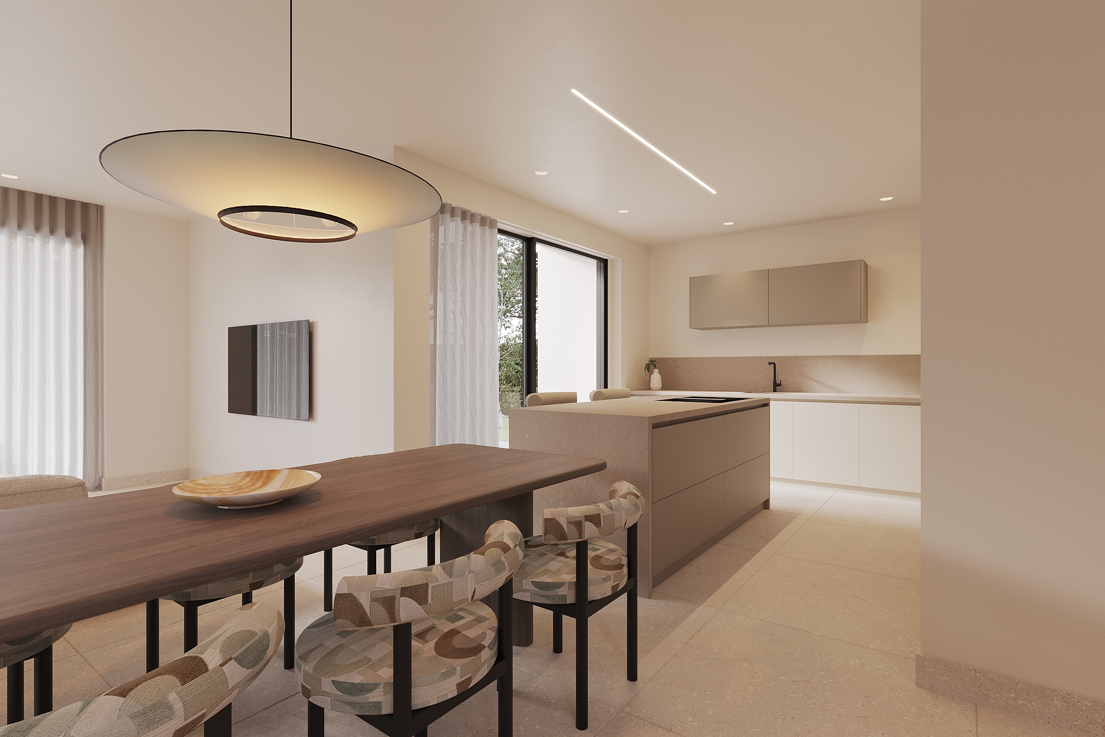 Poggenpohl kitchen with dining island