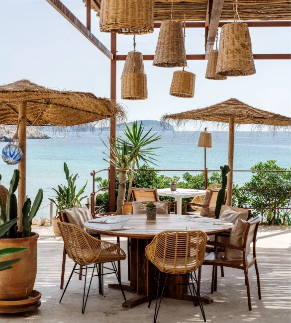Atzaró Beach — restaurant terrace